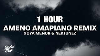 1 HOUR Goya Menor amp Nektunez  Ameno Amapiano Remix Lyrics [upl. by Viole214]