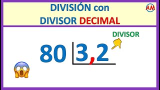 📌 DIVISIÓN con DECIMALES en el DIVISOR  Super fácil 😊  Ejercicio N° 2 [upl. by Bayard206]