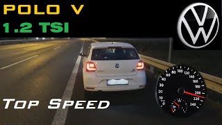 VW POLO 2015 12 TSI 90hp 0211 kmh Acceleration amp Top speed [upl. by Solakcin]