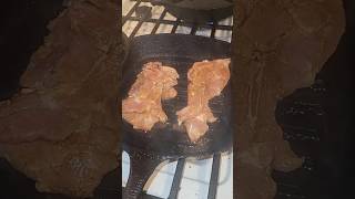 Grilling Chicken Thighs food cooking asmr chicken [upl. by Wylma634]