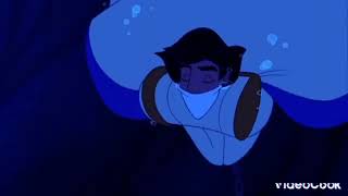 Aladdin 1992 Aladdin Gets CaptureGenie Saves Aladdin from Drowning Scene Slow Motion [upl. by Eseuqcaj]