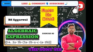 Q14 How to solve the Algebraic Expression Exercise 8d part 4 [upl. by Joan]