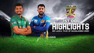 Bangladesh vs Sri Lanka Highlights  1st ODI  Sri Lanka tour of Bangladesh 2024 [upl. by Harleigh]