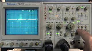 287 How to use the Delayed BSweep Timebase on Tektronix 2465 2445 2455 2467 Oscilloscopes [upl. by Warp]