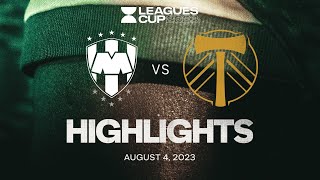 HIGHLIGHTS Monterrey vs Portland Timbers  August 04 2023 [upl. by Keon726]