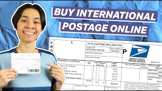 How To Buy USPS International Postage Online ClickNShip [upl. by Gerti425]