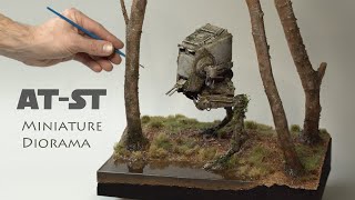 Abandoned ATST  Star Wars inspired Diorama [upl. by Rothberg]