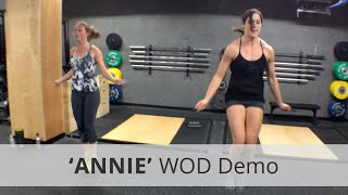 quotANNIEquot CrossFit WOD Demo  533 Rx [upl. by Helbona324]