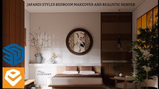 Enscape Realistic Render BEDROOM INTERIOR RENDER Enscape Lighting  SketchUp amp Enscape Tutorial [upl. by Aimal202]