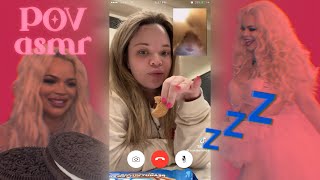 Trisha Paytas Unintentional ASMR POV chill FaceTime [upl. by Giffer]