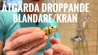 Åtgärda droppande och läckande duschblandare och kran [upl. by Eeralih]