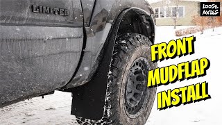 How I Upgraded The Front Mudflaps On My 4th Gen Toyota 4Runner [upl. by Noelopan]