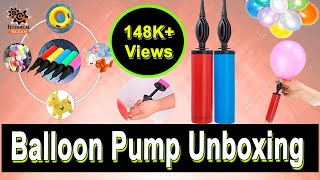 Handheld Double Action Fast Balloon Pump Unboxing [upl. by Adnoel]