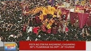 UB Pista ng Itim na Nazareno gagawing intl pilgrimage ng Dept of Tourism [upl. by Ariamat]