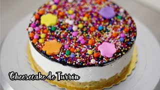 CHEESECAKE DE TURRÓN SIN HORNO [upl. by Tillion57]