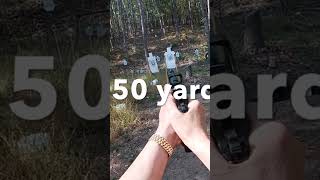 Staccato P shooting long range 80 50 35 15 yards gun shooting pistol 9mm usa omg awesome [upl. by Akinej437]