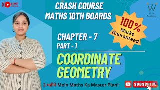 Fast Revision for Boards Class 10 Maths Coordinate Geometry Part1 Crash Course 🔥 [upl. by Pepe886]