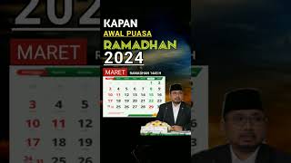 PUASA RAMADHAN 2024 JATUH PADA TANGGAL BERAPA DAN HARI APA puasaramadhan puasa2024 [upl. by Etsyrk]