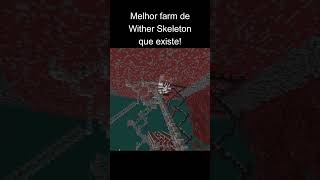 Melhor Farm de Wither Skeleton que Existe shorts minecraft [upl. by Gnilyarg]