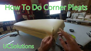 Upholstery for Beginners  How to Finish a Bench Seat  Tricky Corner Pleats Made Simple [upl. by Nani]