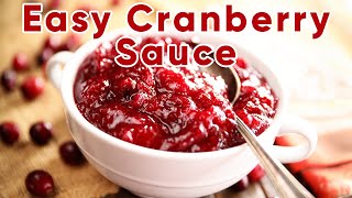 Easy Cranberry Sauce [upl. by Prady]