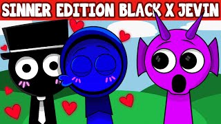 Incredibox Sprunki Sinner Edition But With Jevin x Black Kiss  All Reactions [upl. by Mastic481]