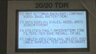 Prueba y medida de impedancia y longitud de cableado estructurado UTP y coaxial con un TDR [upl. by Asquith912]