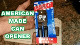 A Can opener made in USA EZ DUZ IT CAN OPENER testreview [upl. by Anitnauq227]