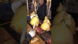 CACIOCAVALLO IMPICCATO ALLA BRACE 🔥🤤 cheese foodlover barbecue formaggio streetfood yummy [upl. by Ahsaet]