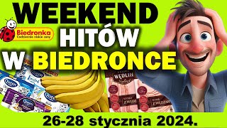 BIEDRONKA  Oferta na Weekend od 26012024  Piątek sobota i niedziela w Biedronce [upl. by Ojadnama]