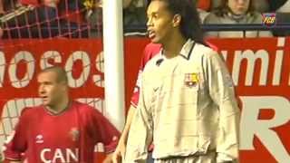 Ronaldinhos wonder goal vs Osasuna 2004 [upl. by Aguie]