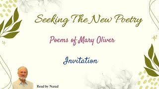 Seeking The New Poetry  Poems of Mary Oliver  Invitation Read by Narad [upl. by Mckee]