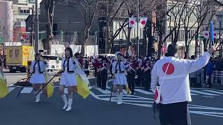 Marching band parade Japan’s National Foundation Day 2023 in Tokyo [upl. by Best]