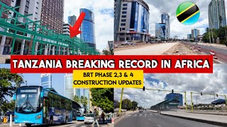 Insane Construction Updates of Tanzanias BRT Phase 23 amp 4 [upl. by Darbee]