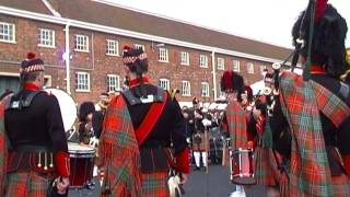 Portsmouth historic festival of xmas scottish badpipes [upl. by Anaahs]