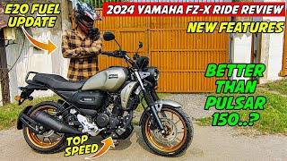 2024 Yamaha FZX Matte Titian Colour Review  Top Speed  Better Than pulsar 150 [upl. by Enelrihs452]