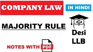 Majority Rule  Rule in Foss Vs Harbottle [upl. by Bock]