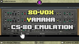 🤖 80vox  Free VST Plugin  Yamaha CS80 Emulation Synthesizer [upl. by Colyer]