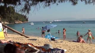 Skiathos  Vromolimnos Beach [upl. by Orihakat]