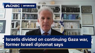 Israelis divided on continuing Gaza war former Israeli diplomat says [upl. by Dub747]