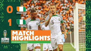 HIGHLIGHTS  Côte dIvoire 🆚 Nigeria TotalEnergiesAFCON2023  MD2 Group A [upl. by Ellga208]