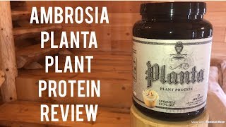 Best Tasting Vegan Protein  Honest Reviews Ambrosia Planta Plant Protein  Sprinkle Cupcake [upl. by Joeann]