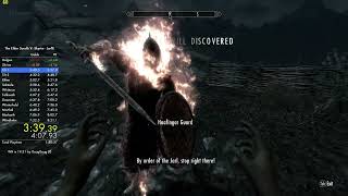 WR Skyrim  Kill all Jarls speedrun in 744 IGT933 RTA [upl. by Keele]