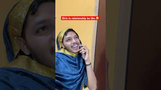 Girls in relationship part1😂 comedy trandingshorts youtubeindiashorts [upl. by Mahgem]