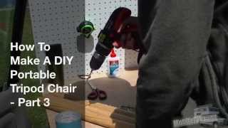 How To Make A Portable DIY Tripod Camping Stool  Part 3 [upl. by Olav]