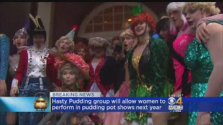 Hasty Pudding Will Allow Women To Perform Next Year [upl. by Pam507]