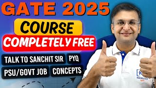 🇮🇳 Complete GATE2025 Preparation FREE Course 🙏🔥 [upl. by Gildus]