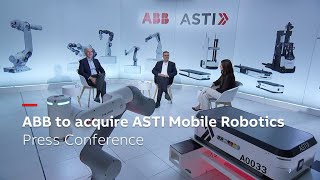 ABB to acquire ASTI Mobile Robotics  Press Conference [upl. by Dib38]