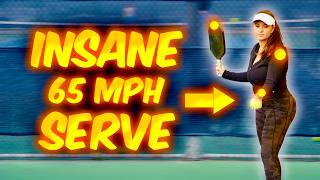 How to Hit EXPLOSIVE Serves in Pickleball 60 MPH [upl. by Bigot]