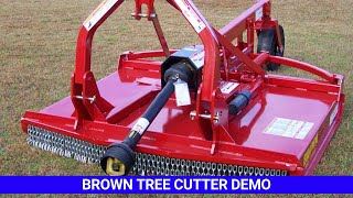 Brown Tree Cutter  Open Back Tree Cutter field clearingwmv [upl. by Eneleuqcaj18]